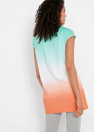 T-shirt boxy lunga con spacchi, bonprix