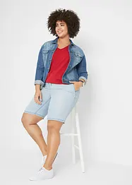 Bermuda in denim leggero con TENCEL® Lyocell e cinta comoda, bonprix