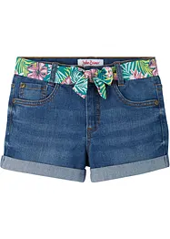 Shorts di jeans con cintura, vita media, bonprix