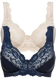 Reggiseno minimizer con spalline imbottite (pacco da 2), bonprix