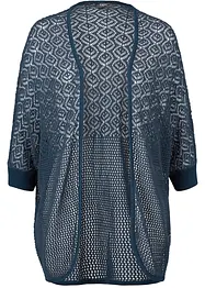 Cardigan lungo con motivo traforato, bonprix