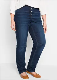 Jeans boyfriend con cinta comoda, vita media, bonprix