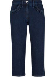 Jeans capri elasticizzati con ruches sulle tasche, bpc bonprix collection
