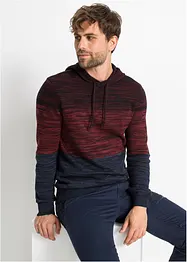 Maglione in filato fine con cappuccio, bonprix
