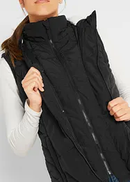 Gilet trapuntato tecnico con fodera effetto peluche, bonprix