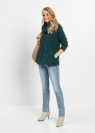 Saloogoe Felpa Donna Maniche Lunghe Girocollo Oversize Comoda Morbida Caramello Large