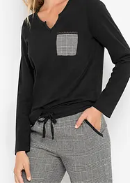 Pigiama con pantaloni in flanella, bonprix