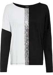 Maglia con paillettes, bonprix