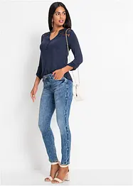 Jeans skinny elasticizzati, a vita media, bonprix