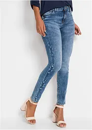 Jeans skinny elasticizzati, a vita media, bonprix