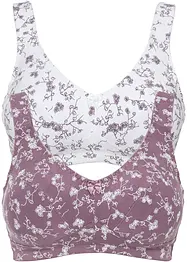 Reggiseno senza ferretto con cotone biologico morbido (pacco da 2), bonprix