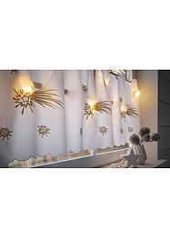 Tenda a vetro LED con ricamo lucido, bpc living bonprix collection