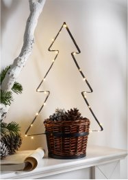 Portavaso con albero di Natale LED, bpc living bonprix collection