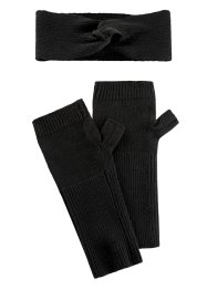 Fascia e guanti in misto cachemire (set 2 pezzi), bpc bonprix collection