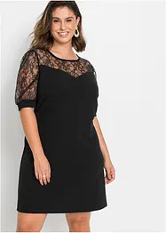 Abito di jersey con pizzo, bonprix