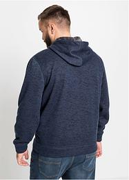 Giacca in felpa con cappuccio e pellicciotto sintetico, bpc bonprix collection