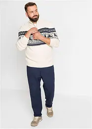 Maglione norvegese con mezza zip, bonprix