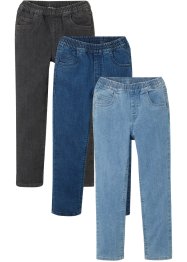 Jeans con elastico in vita (pacco da 3), John Baner JEANSWEAR