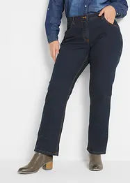 Jeans straight elasticizzati, vita media, bonprix