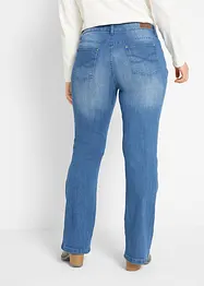 Jeans elasticizzati comfort bootcut, vita media, bonprix