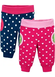 Pantaloni di felpa in cotone biologico (pacco da 2), bonprix