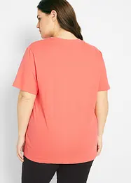 Maglia lunga e larga con scollo a V e maniche corte (pacco da 5), bonprix