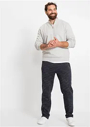 Felpa con colletto e zip, bonprix