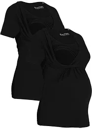 Maglia prémaman / da allattamento 2 in 1 (pacco da 2), bonprix