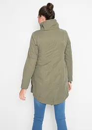 Parka prémaman foderato in jersey con inserto babywearing, bonprix