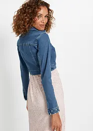 Bolero di jeans con perle, bonprix