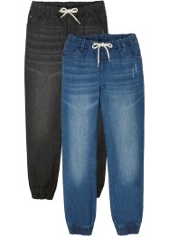 Jeans con elastico in vita (pacco da 2), John Baner JEANSWEAR