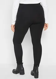 Leggings in cotone con cinta larga e arricciature, bonprix