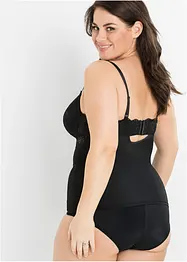 Canotta con reggiseno integrato in microfibra liscia, bonprix