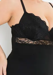 Canotta con reggiseno integrato in microfibra liscia, bonprix