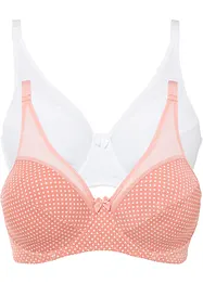 Reggiseno con ferretto e poliammide riciclata (pacco da 2), bonprix