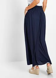Gonna lunga in viscosa con cinta comoda e laccetto da annodare, bonprix