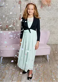 Abito in chiffon con pizzo, bonprix