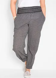 Pantaloni alla turca in tessuto increspato, bonprix