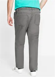 Pantaloni con elastico in vita in puro cotone regular fit, straight (pacco da 2), bonprix