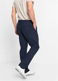 Pantaloni in misto lino con elastico in vita regular fit, straight, bonprix