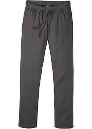 Pantaloni chino in misto lino con elastico in vita regular fit, straight, bonprix