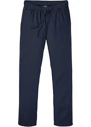 Pantaloni chino in misto lino con elastico in vita regular fit, straight, bonprix