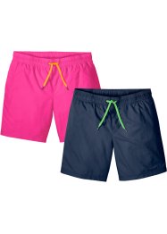 Pantaloncini da spiaggia lunghi (pacco da 2) slim fit, RAINBOW