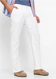 Pantaloni chino in lino con cinta confortevole regular fit straight, bonprix