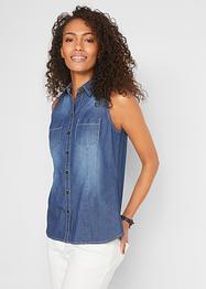 Camicetta di jeans senza maniche, John Baner JEANSWEAR