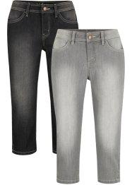 Jeans capri elasticizzati (pacco da 2), John Baner JEANSWEAR