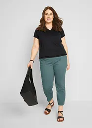 Pantaloni cropped a vita alta, bonprix