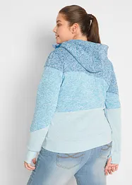 Felpa con zip tecnica, bonprix