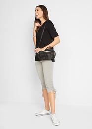 Leggings capri con arricciature (pacco da 2), bpc bonprix collection