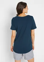 T-shirt in cotone con stampa marinara, bonprix